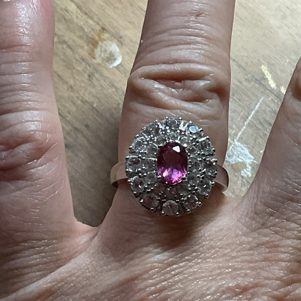 Morganite .925 Silver Ring - Picture 7 of 8